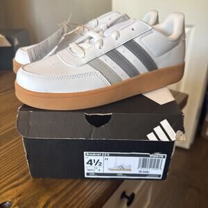 Kids Unisex Breaknet 2.0 K Size 4.5 Tennis Shoes Grey Gum Sole